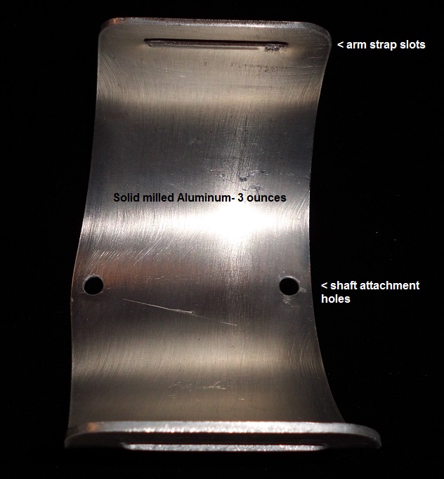 Lightweight Aluminum armrest cuff - Click Image to Close